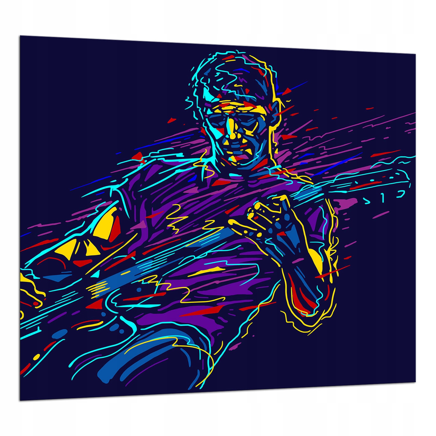 Skleněná Ochranná Deska 65x60 Hudebník