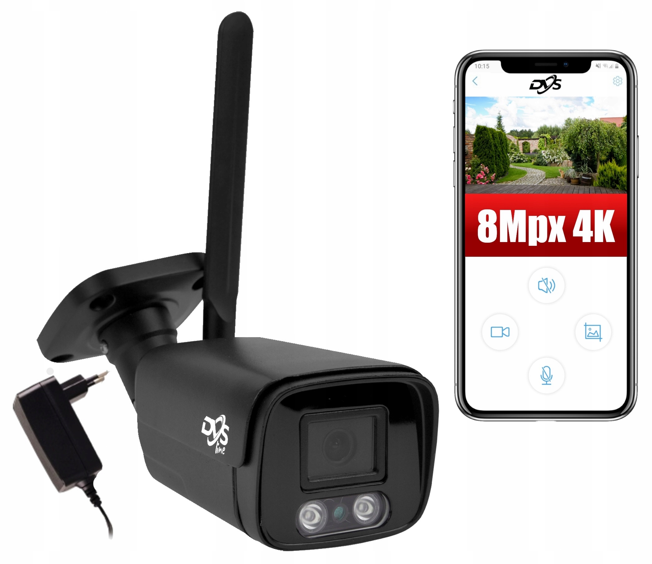 Bezdrôtová Vonkajšia Wifi Kamera Ultra Hd 8MPX