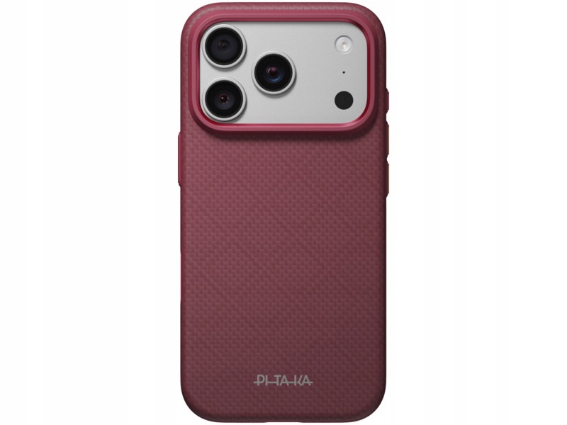 Etui Pitaka Summa Case MagSafe do Apple iPhone 17 Pro/18 Pro Burgundowy
