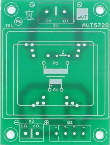 

Adapter transformatora do druku, AVT5729 Pcb