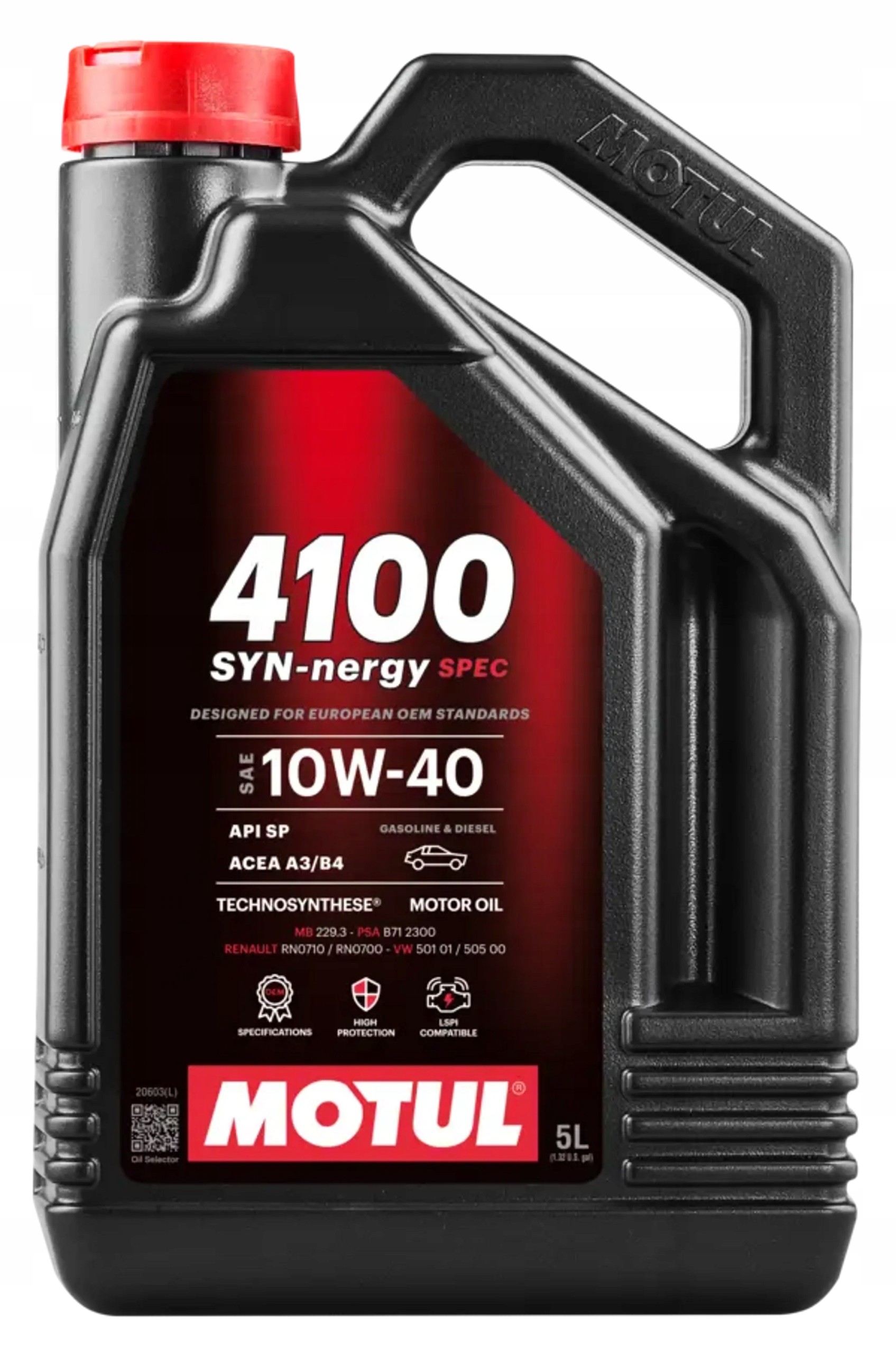 Motul 4100 Syn-nergy Spec 10W40 5L