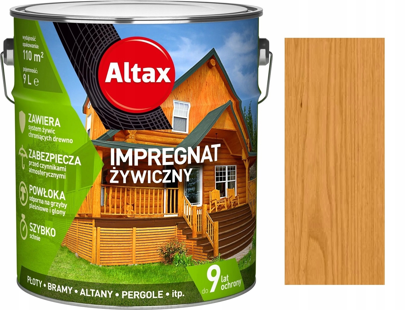 Altax Impregnat Żywiczny 9.0L Pinia
