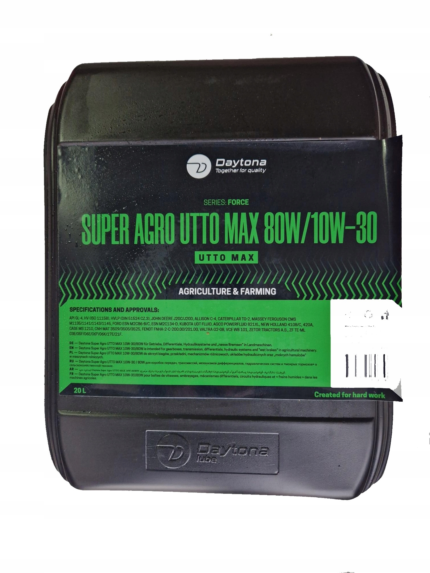 

Olej Daytona Agro Utto Max 80W/ 10W-30 20L
