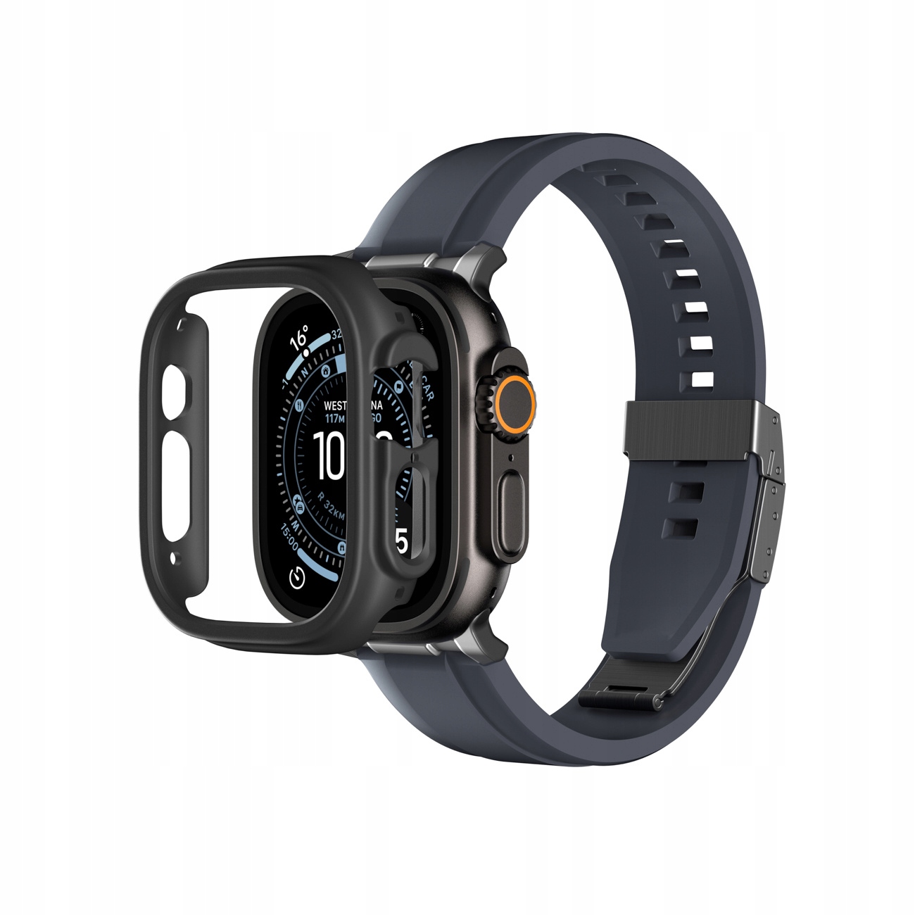 Etui ochronne na Apple Watch UItra 3 49 mm Minimal czarne