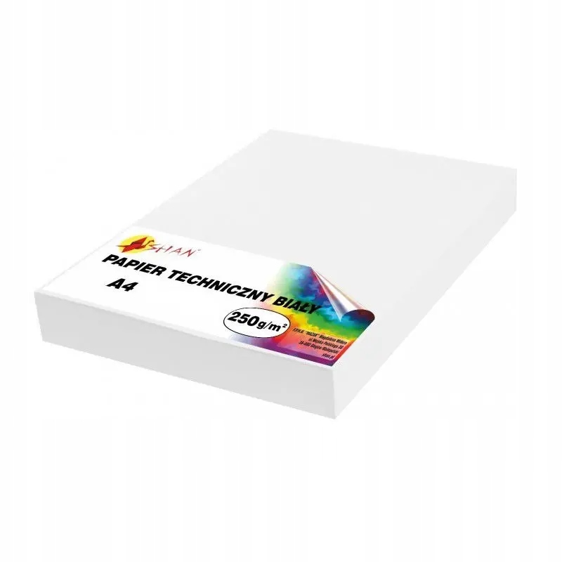 

Papier techniczny brystol biały 250g/m2 100ark