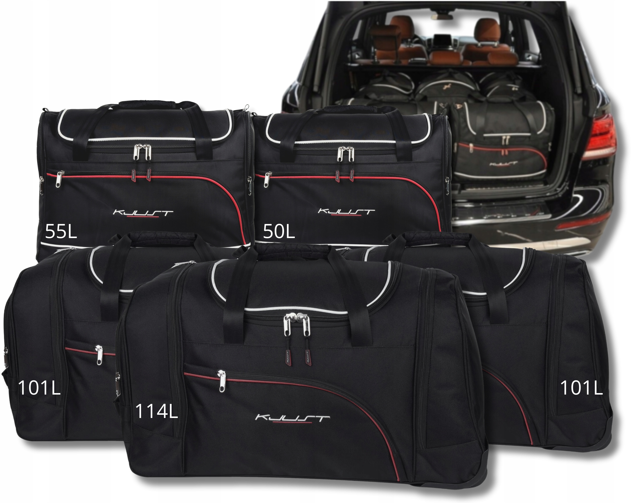 Cestovná Taška Do Kufra Mercedes-benz Gle Suv 2015-2018 5 ks