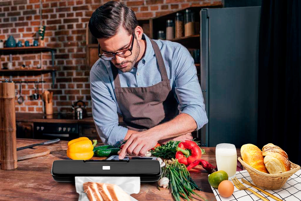 ZGRZEWARKA PRÓŻNIOWA DO ŻYWNOŚCI PAKOWARKA O MOCY 110W + ZESTAW WORKÓW XXL Model VACUUM SEALER ZGRZEWARKA PRÓŻNIOWA