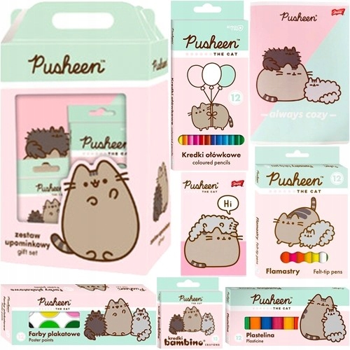 Zestaw Prezentowy Pusheen Wyprawka Plastyczna Kot Marka Bambino