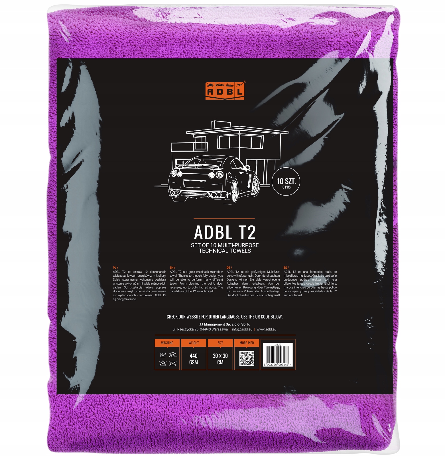 

Adbl T2 Zestaw 10x Miękkie Mikrofibry 30x30 cm