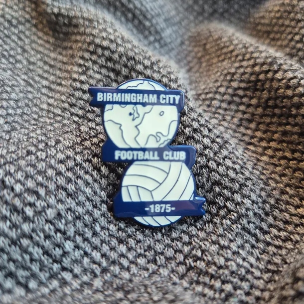 Pin Birmingham City – metalowa przypinka, klub piłkarski, kibic, football