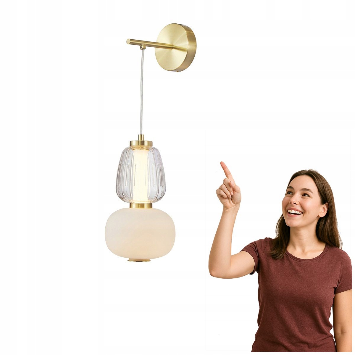 Led nástenné svietidlo 18W Eris WL-98374-18W-GD Italux