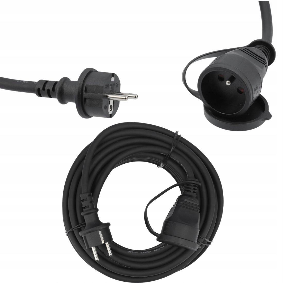 Prodlužovací Kabel Stavební 20 M 250 V IP44 Uv Odolnost Chemikálie 16A 3680 W Yato
