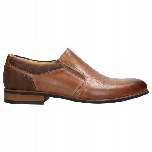 

Buty Wojas Półbuty męskie skóra jasny brąz r. 40