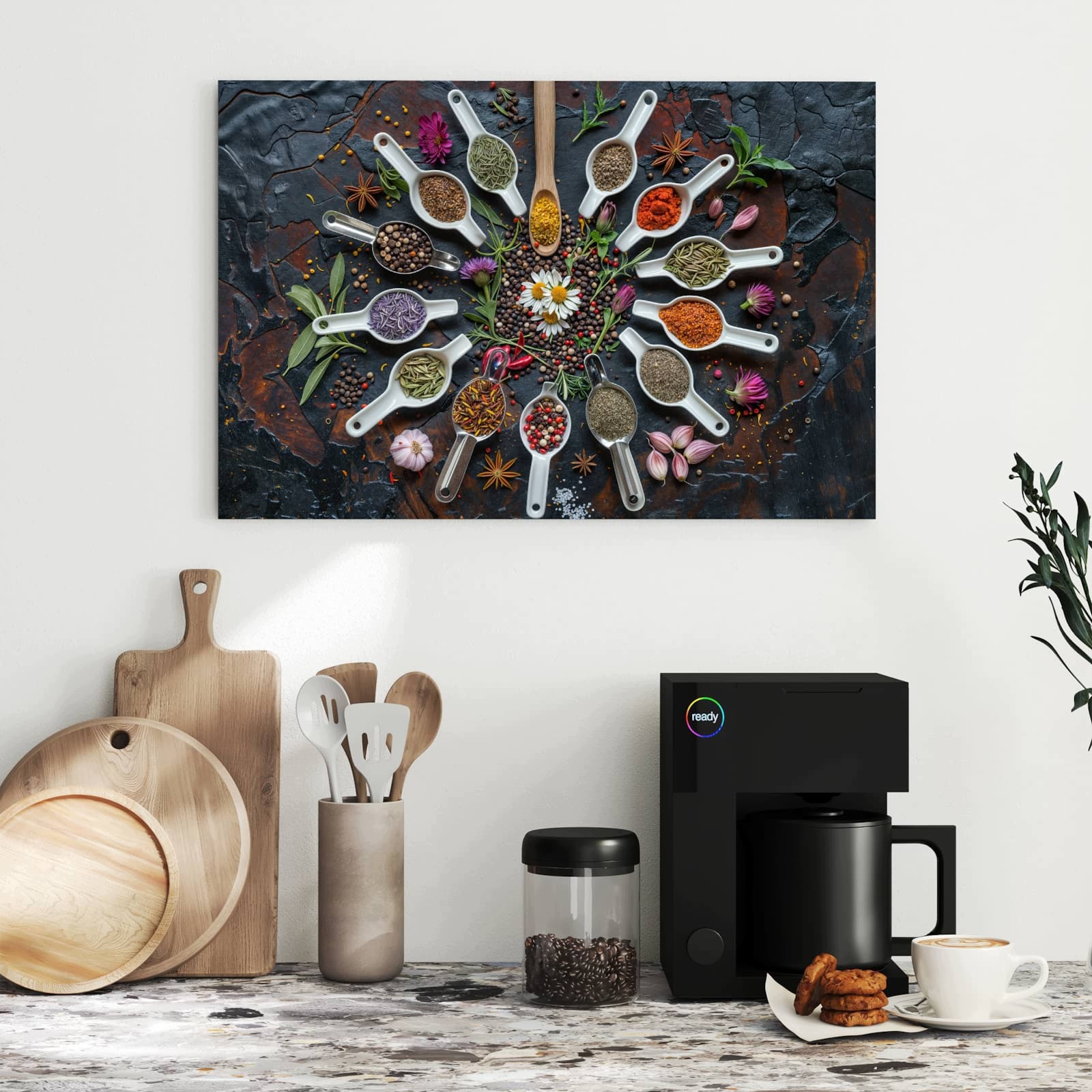 Magnetická tabule Bylinky Koření 60 × 40 cm
