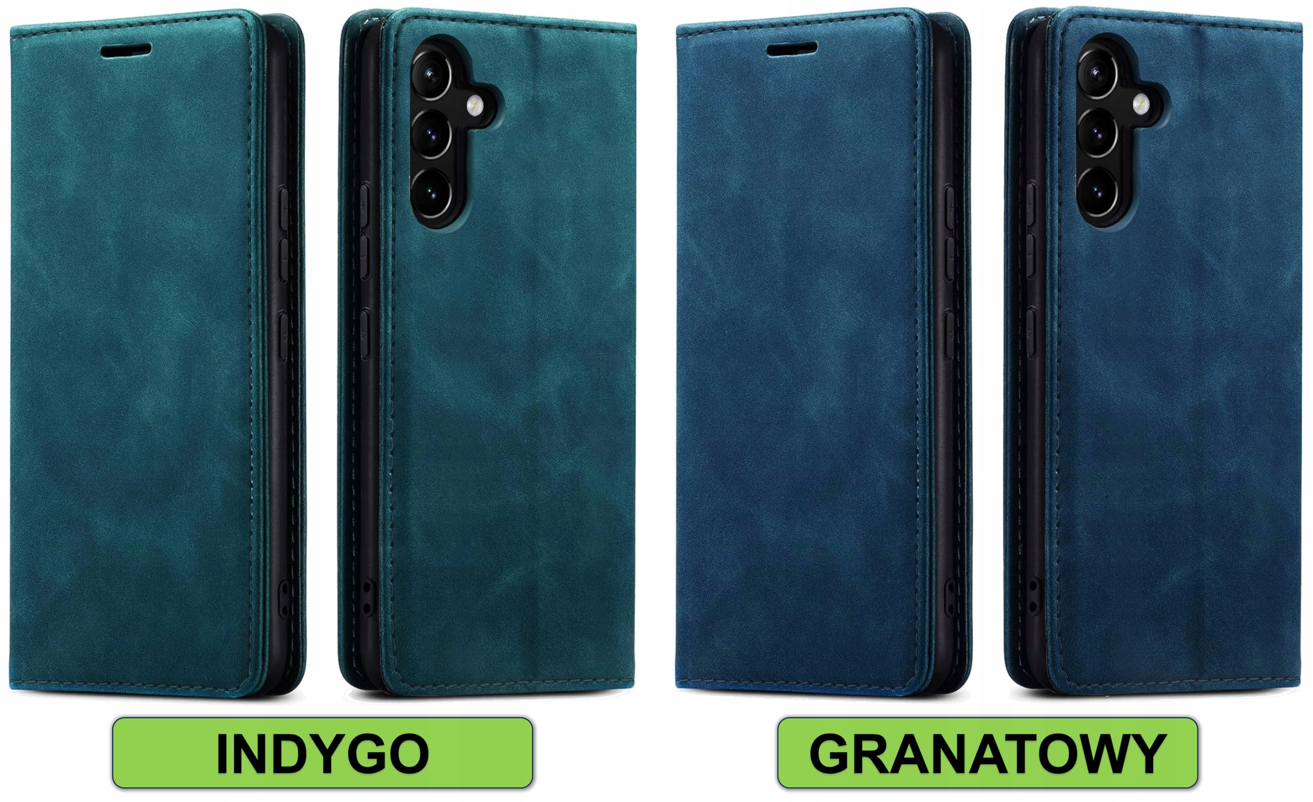 ETUI SKÓRZANE PORTFELOWE + SZKŁO 9H PRO+ DO SAMSUNG GALAXY S25 | KOLORY Marka e-inventory