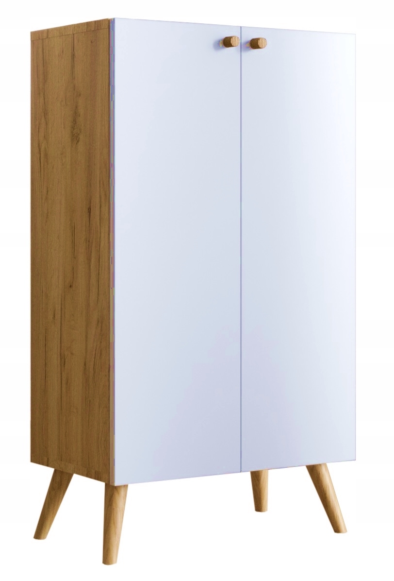 

Komoda szafka Jamsa dąb złoty biała Skandynawski