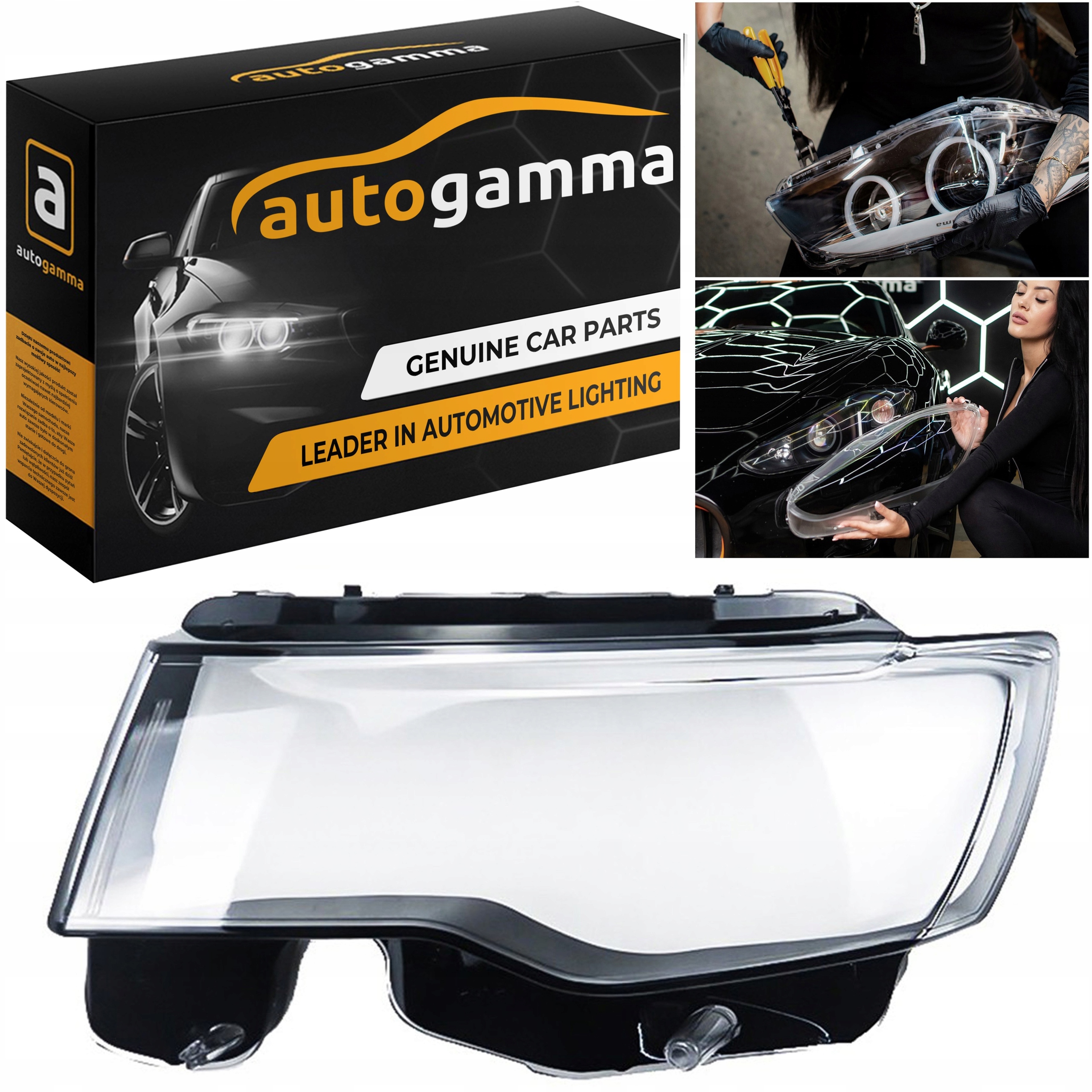 Sklo světlometu Jeep Grand Cherokee IV WK2 Lift (13-21) Levé