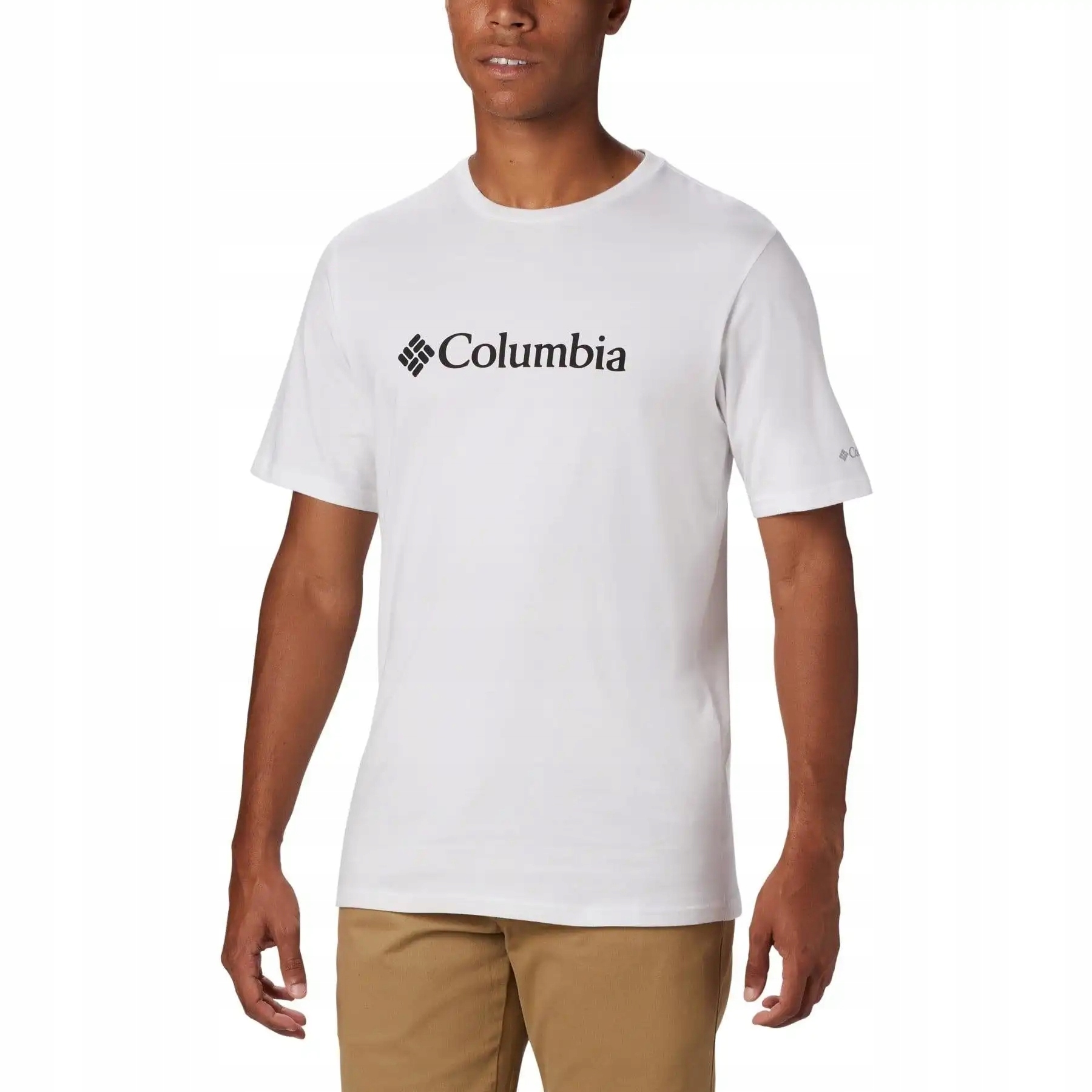 Koszulka męska Columbia Csc Basic Logo biała 1680053100 r XL