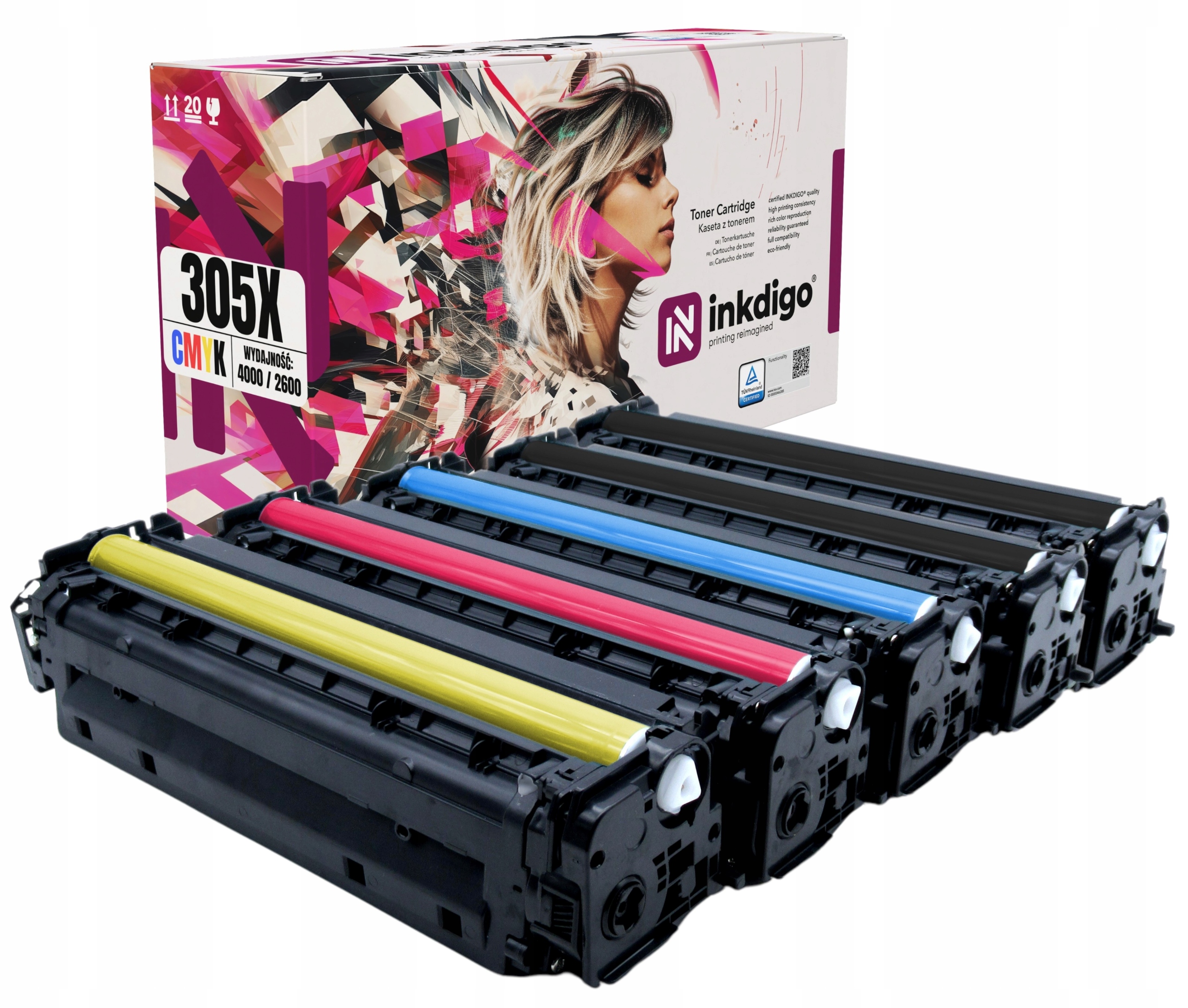 5 x Toner do tlačiarne Hp LaserJet Pro 400 Color 475