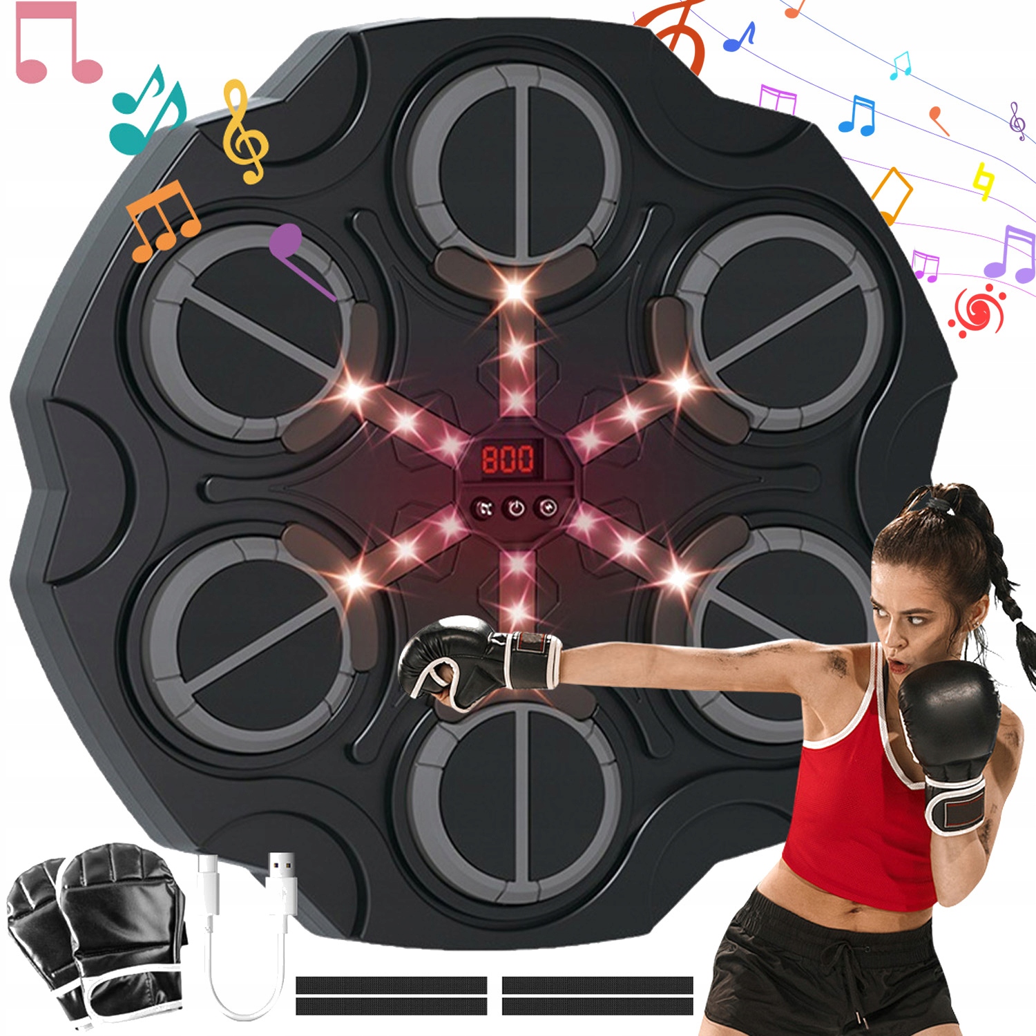 Boxovací Trenažér, Hudební Deska, Bluetooth Tréninkový Boxovací Stroj