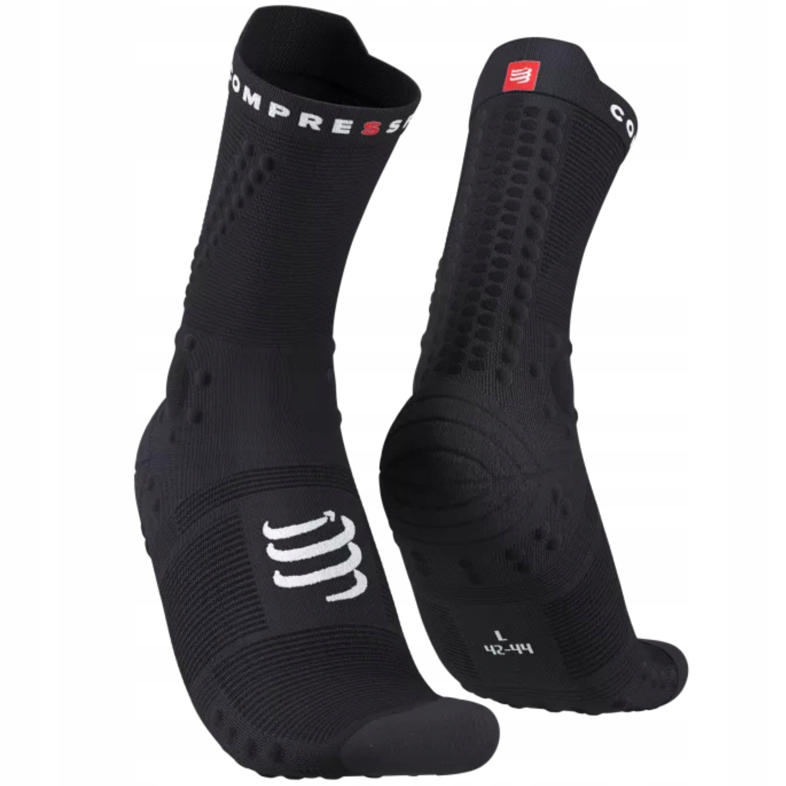 Skarpety Kompresyjne do Biegania Compressport Proracing V4 Trail Czarne T1