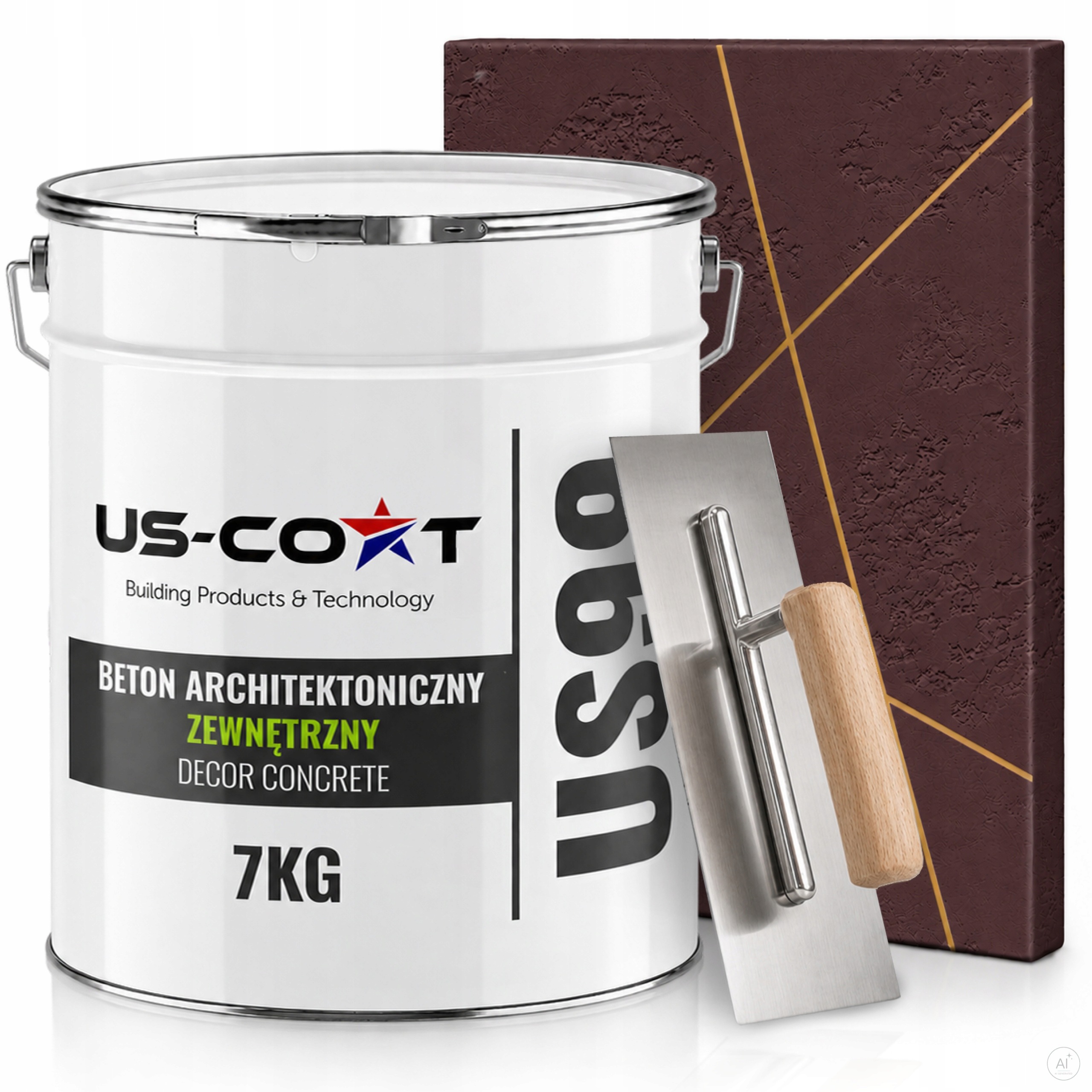 Vnější Architektonický Beton Vínový H3110 5m2 7kg Omítka Stěna Paca