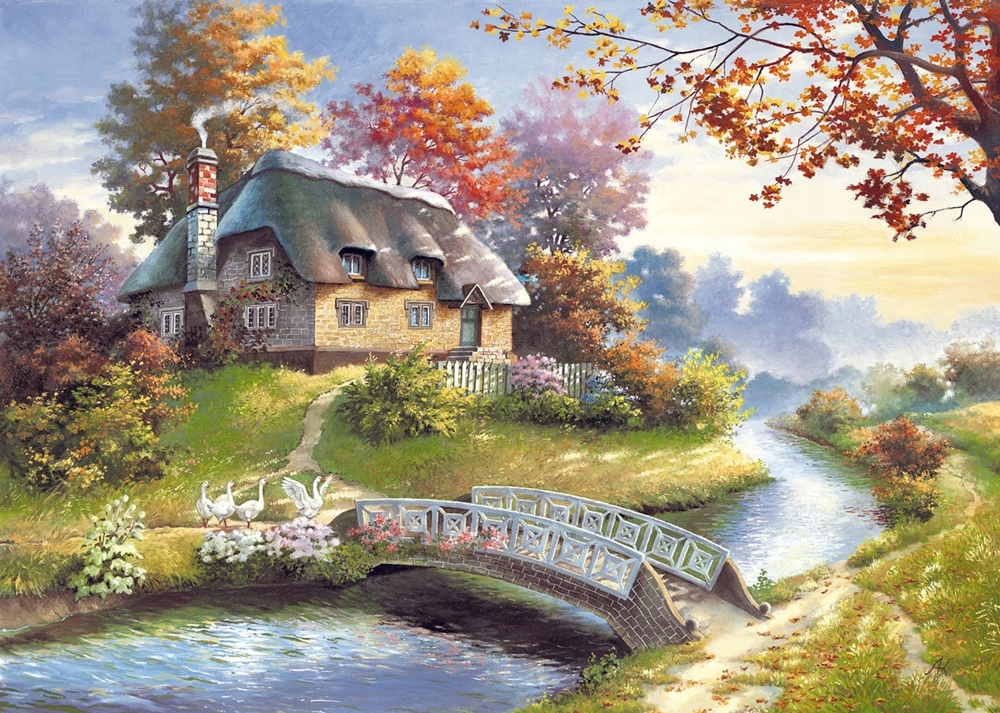 

Puzzle Krajobrazy Dom Las Zwierzęta 9+ 1500 Castor