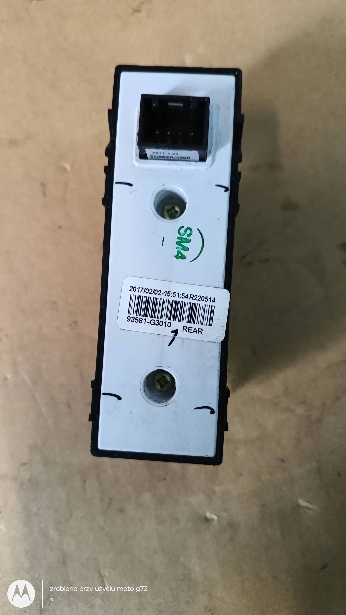 button windows rear part HYUNDAI I30 II 2013R