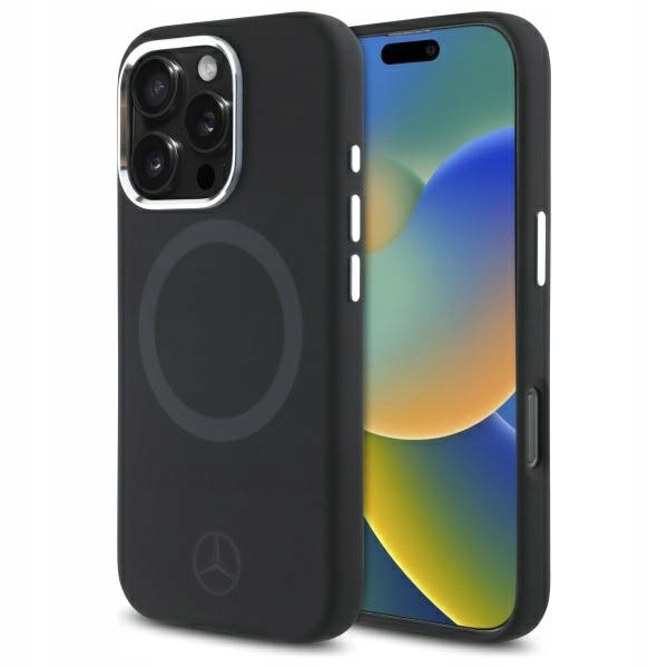 Silikonový Pouzdro Mercedes Pro Iphone 16 Pro Max Magsafe Černý