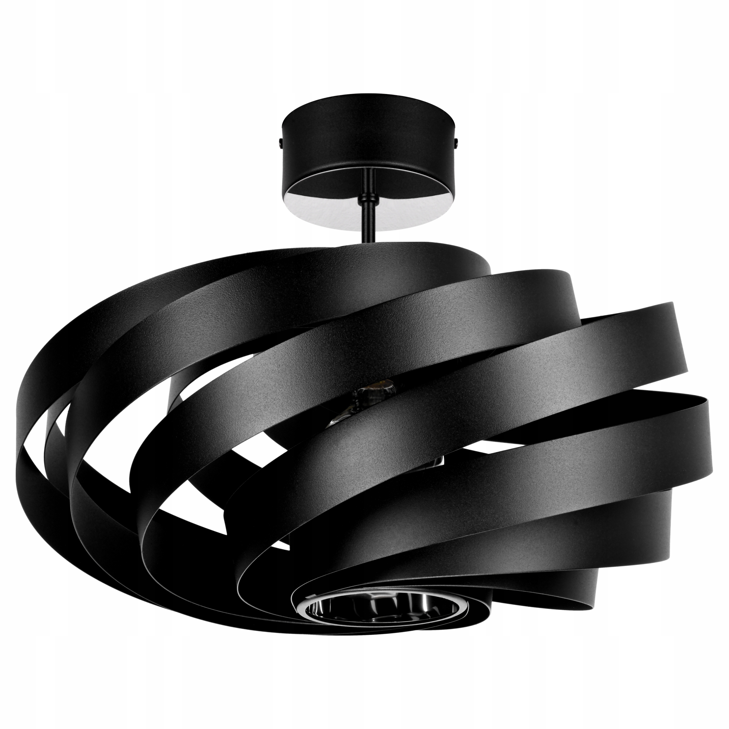 Lampa Wisząca Sufitowa Żyrandol Czarna Loft Nowoczesna Oprawa Metalowa Led