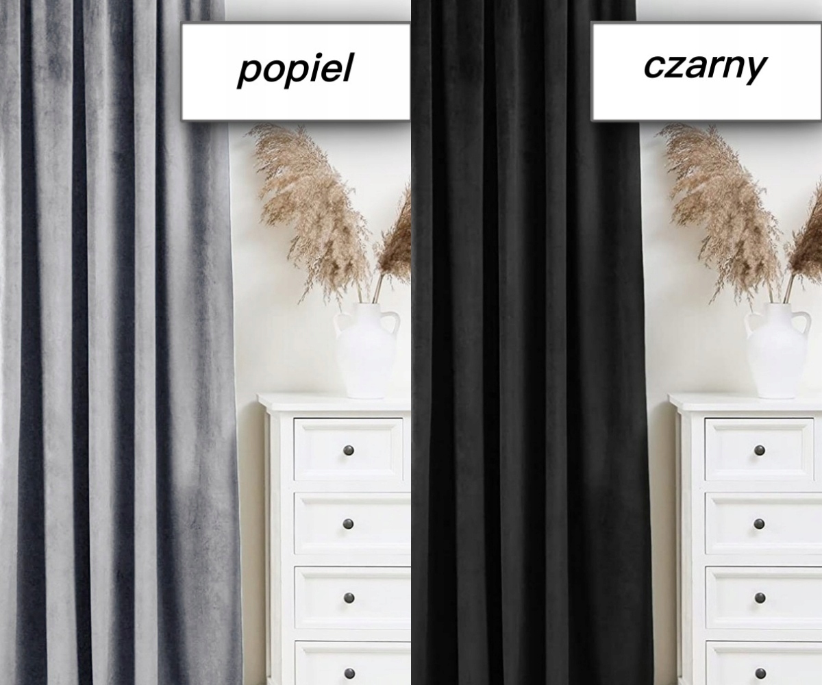 GOTOWA ZASŁONA WELUROWA 140X250 WELUR MODNE ZASŁONY VELVET Kod producenta ZASŁONY WELUR WELUROWE VELVET NA TAŚMIE