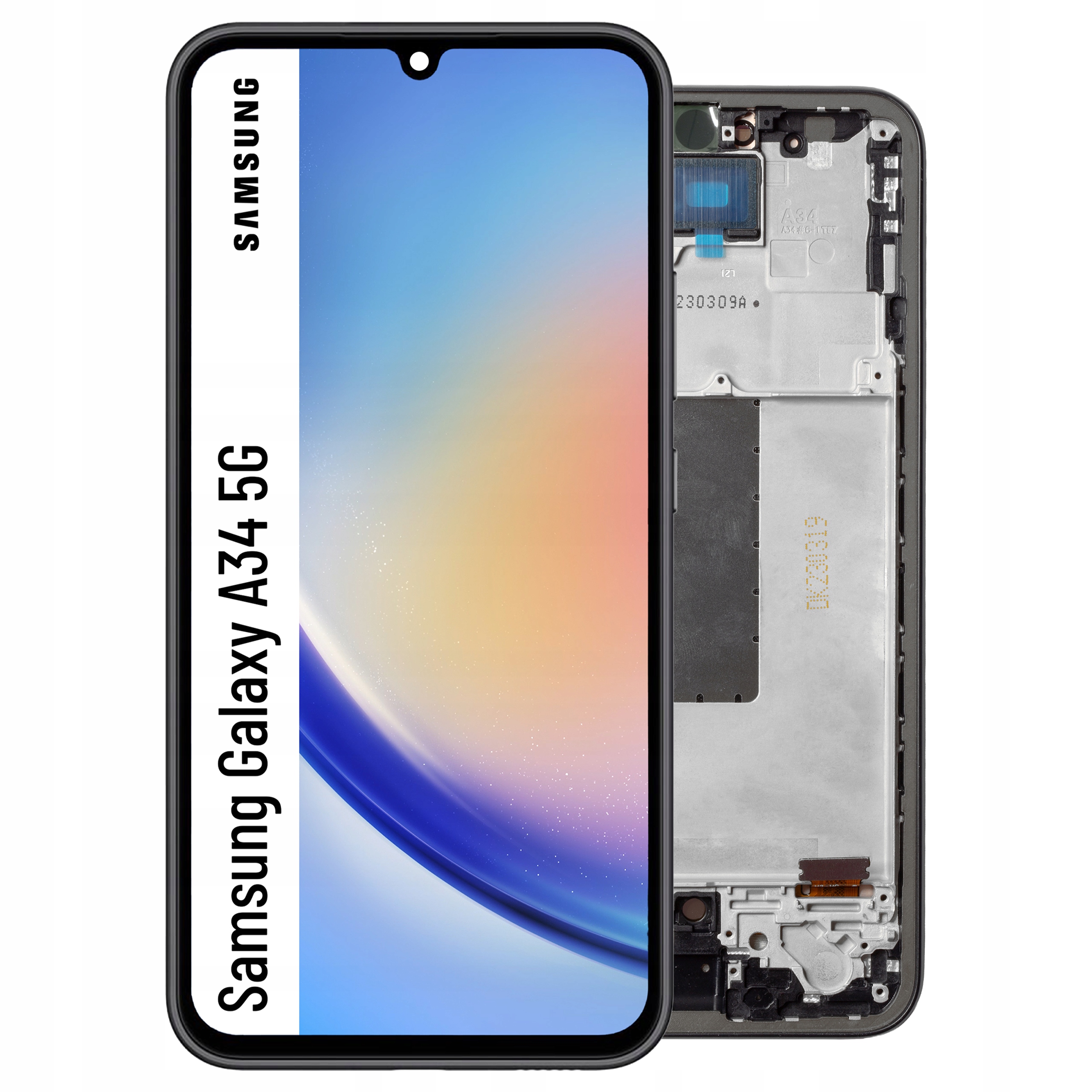 Oled displej pro Samsung A34 s Rámeček LCD Matrix