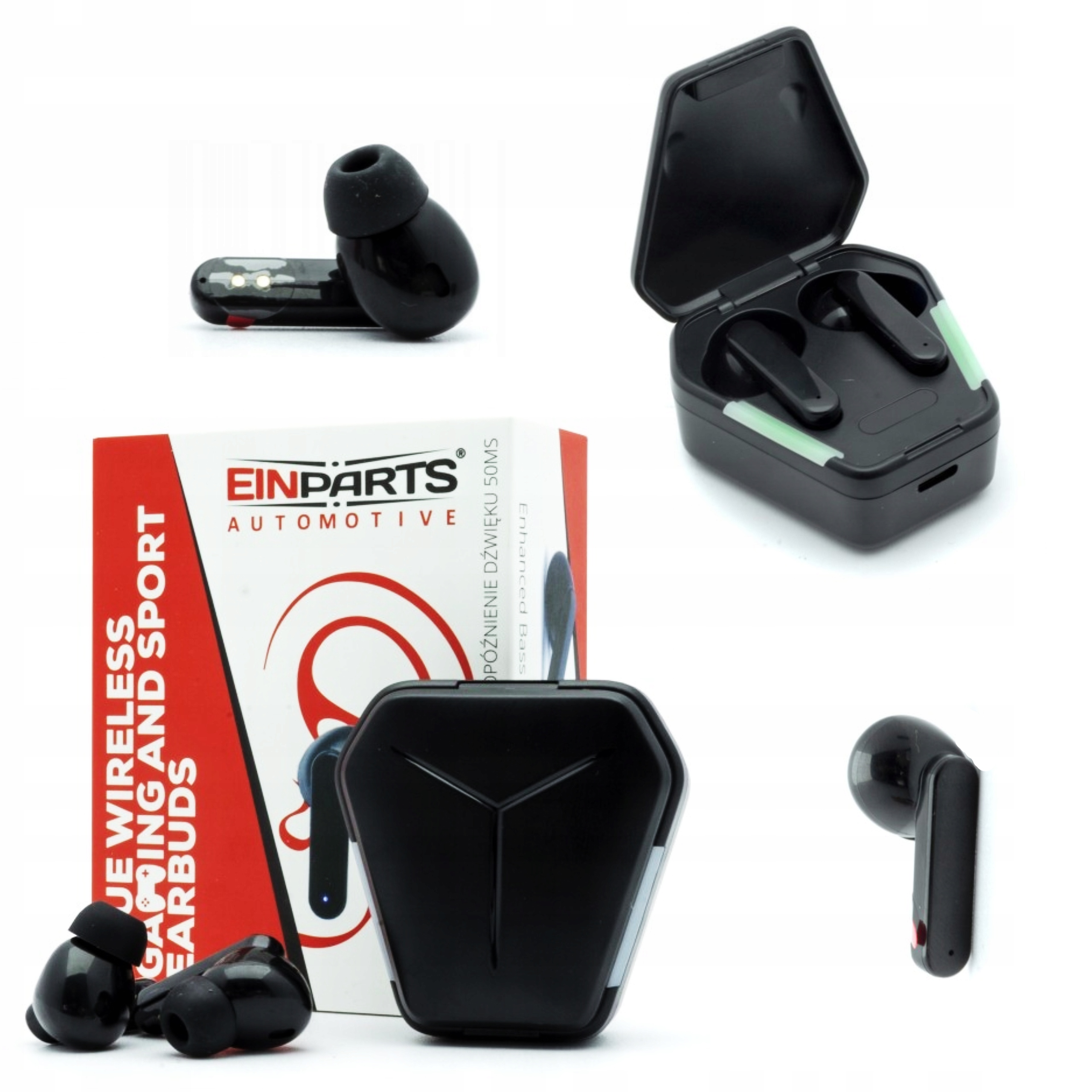 Bezdrátová Sluchátka Do Uší Edr Bt 5.0, Černá