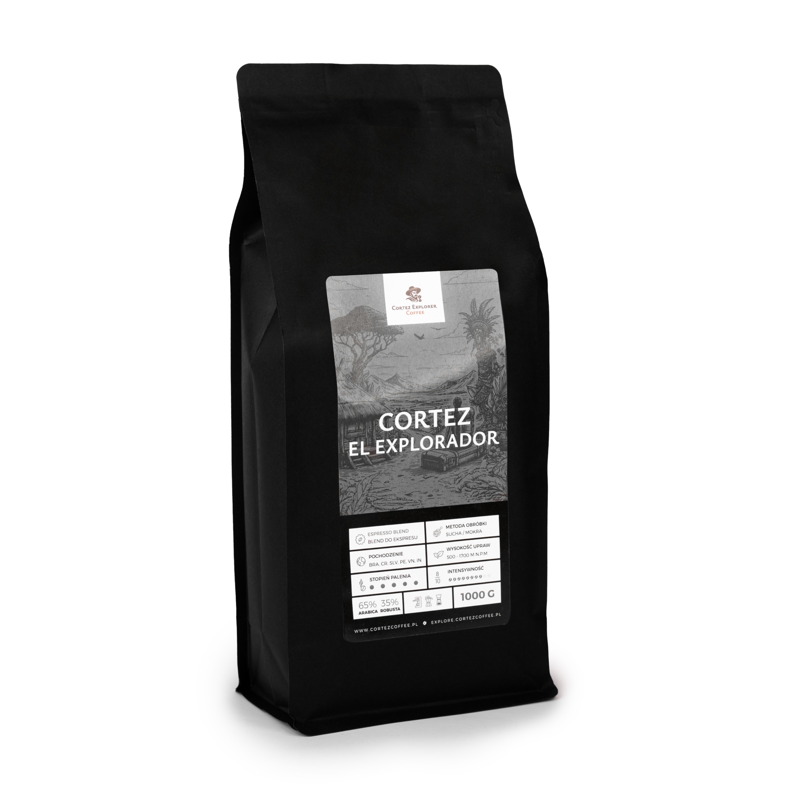 Káva zrnková Cortez El Explorador Espresso Blend 1 kg