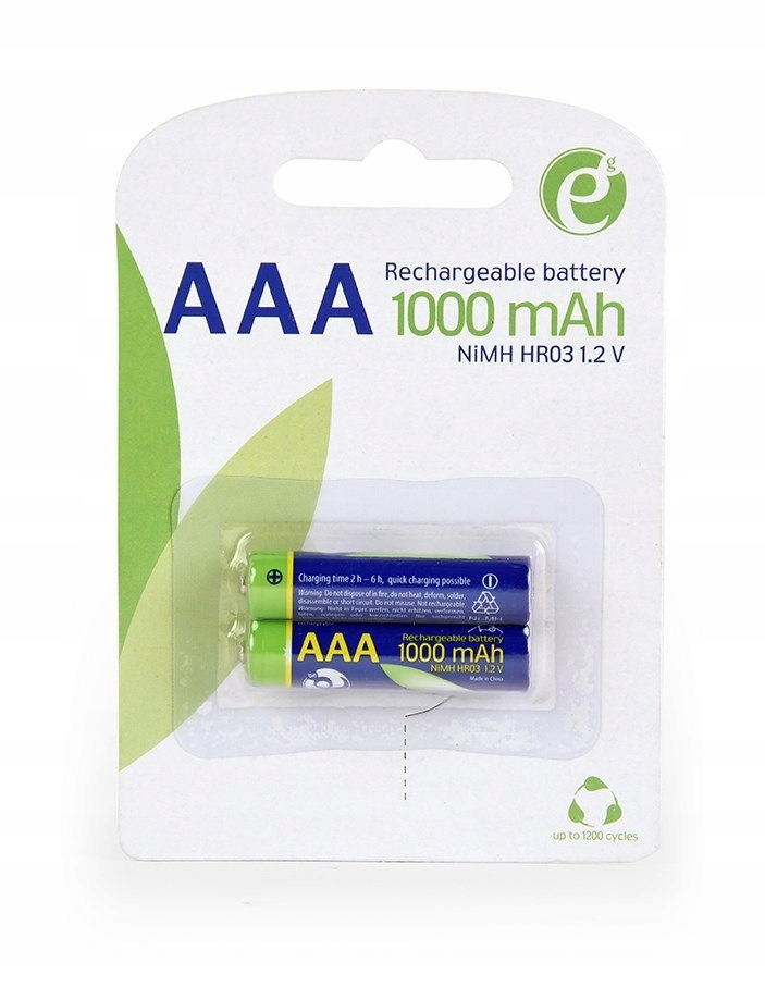 Energenie Akumulatorki Ni-mh Aaa 1000MAH, 2 Sztuki, Blister
