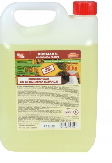 Pufmaks Pogromca Pleśni 5KG Do Czyszczenia I Odgrzybiania Mycia Elewacji
