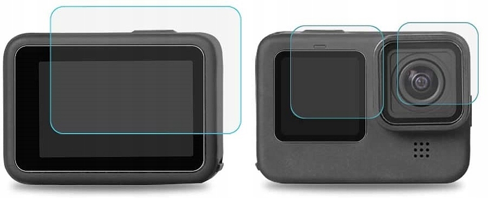 SZKŁO HARTOWANE OBIEKTYW 2xLCD DO GOPRO HERO 9 Przeznaczenie GoPro