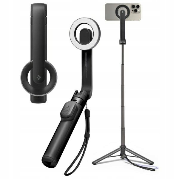 Spigen Selfiestick S571W MagSafe Tripod Bluetooth černý/černý AMP07656