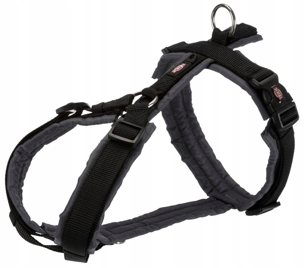 Levně Trekingové postroje Premium, S: 36 – 44 cm/15 mm, černé/grafitové