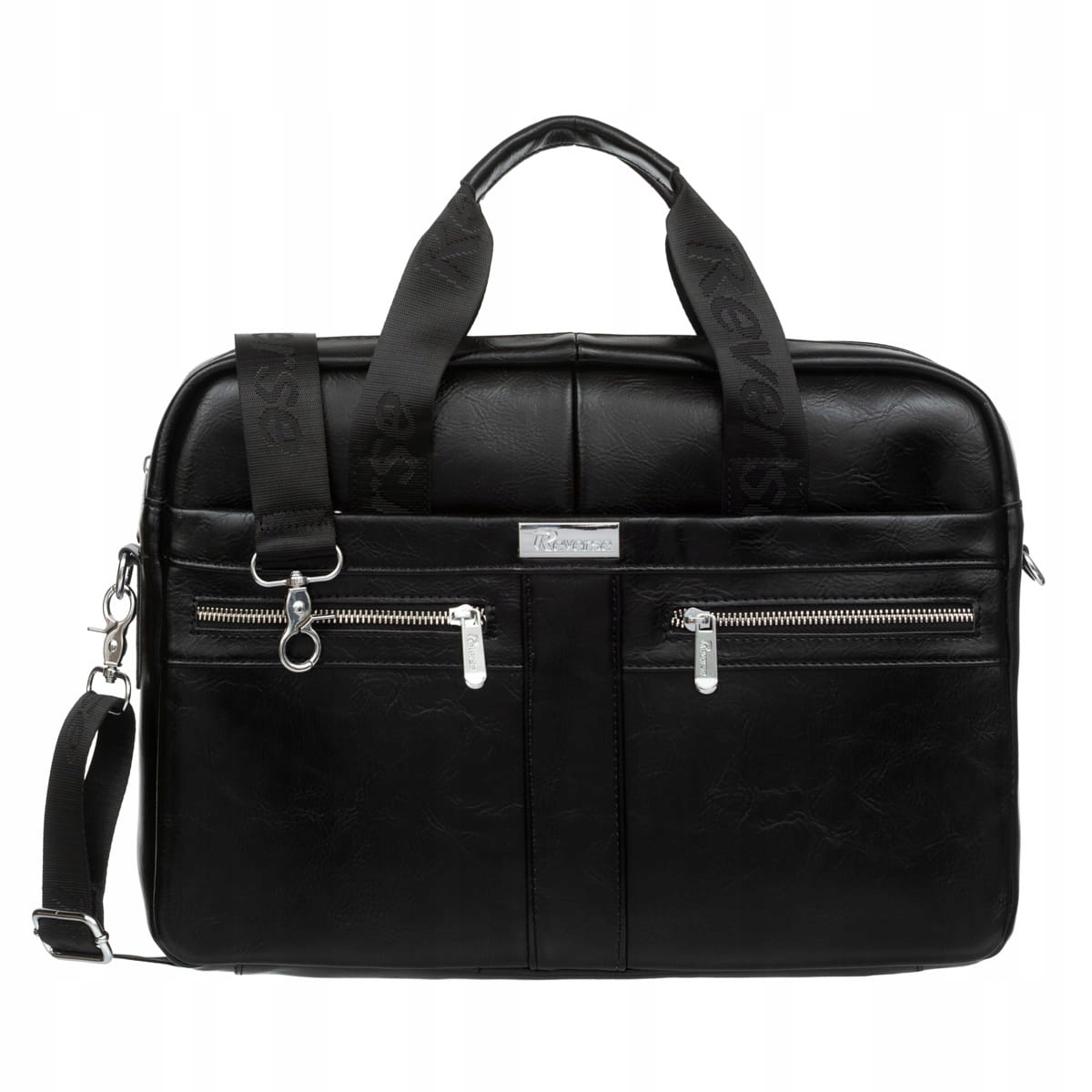 Torba Skórzana Reverse na Laptop 15.6 Czarna