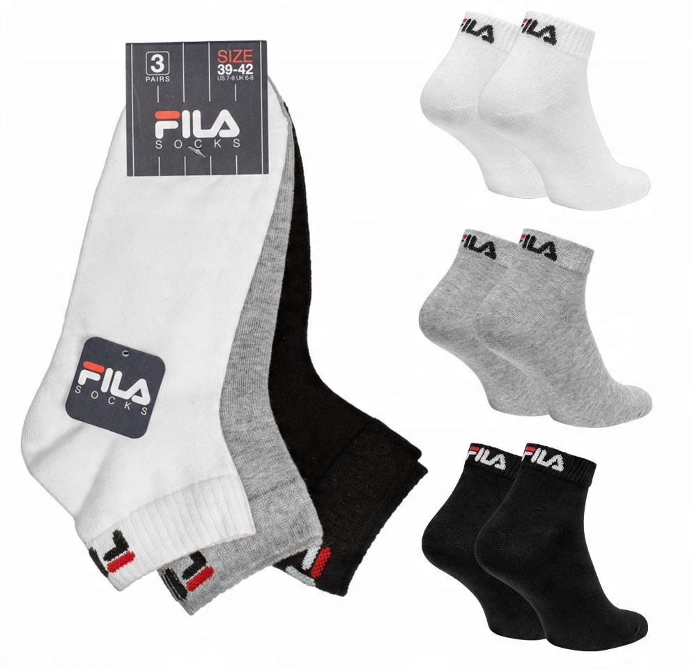 

Fila skarpety męskie zakostki 3PAK 39-42 bawełna