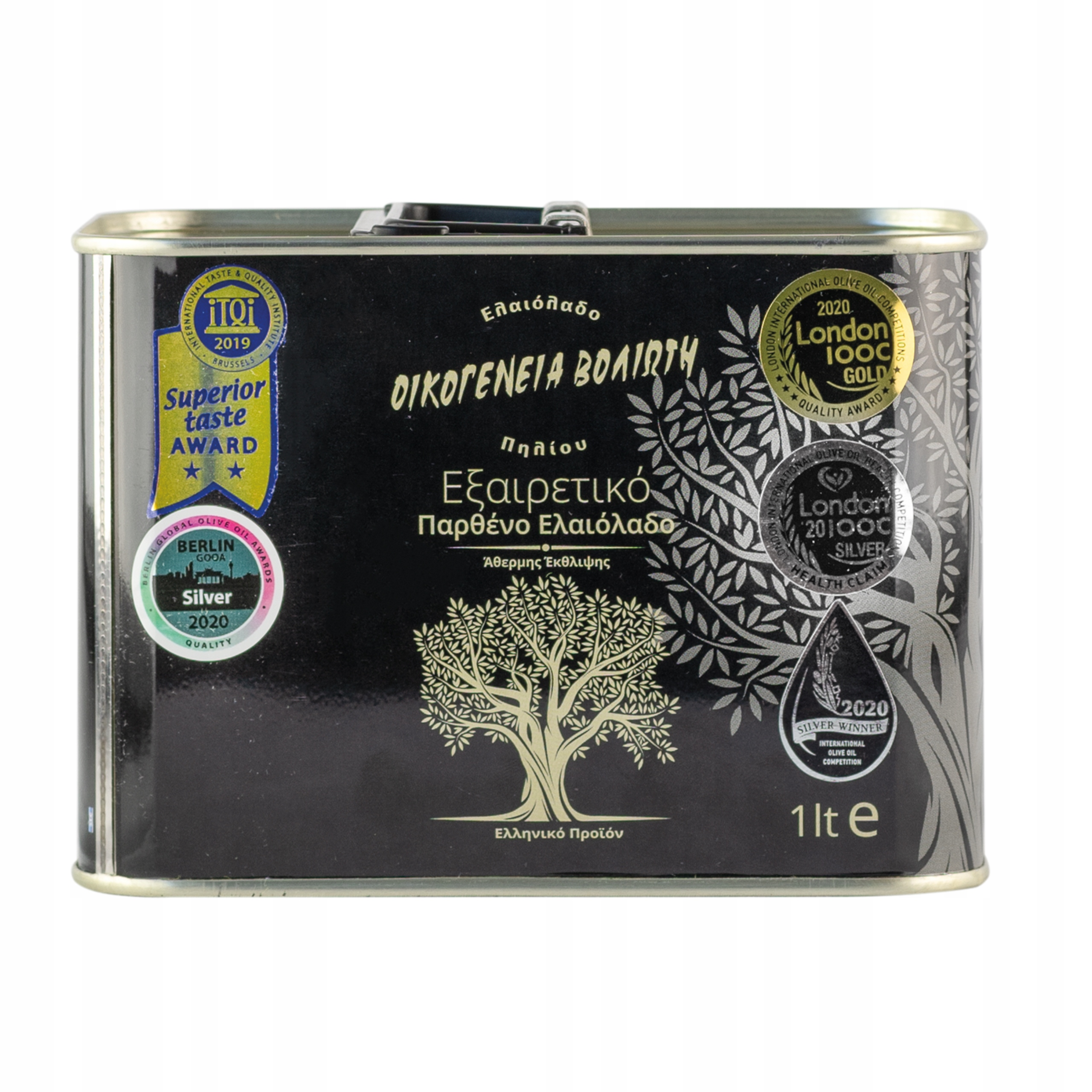 Levně Extra panenský olivový olej Řecká Nefiltrovaná plechovka 1 l Voliotis Family