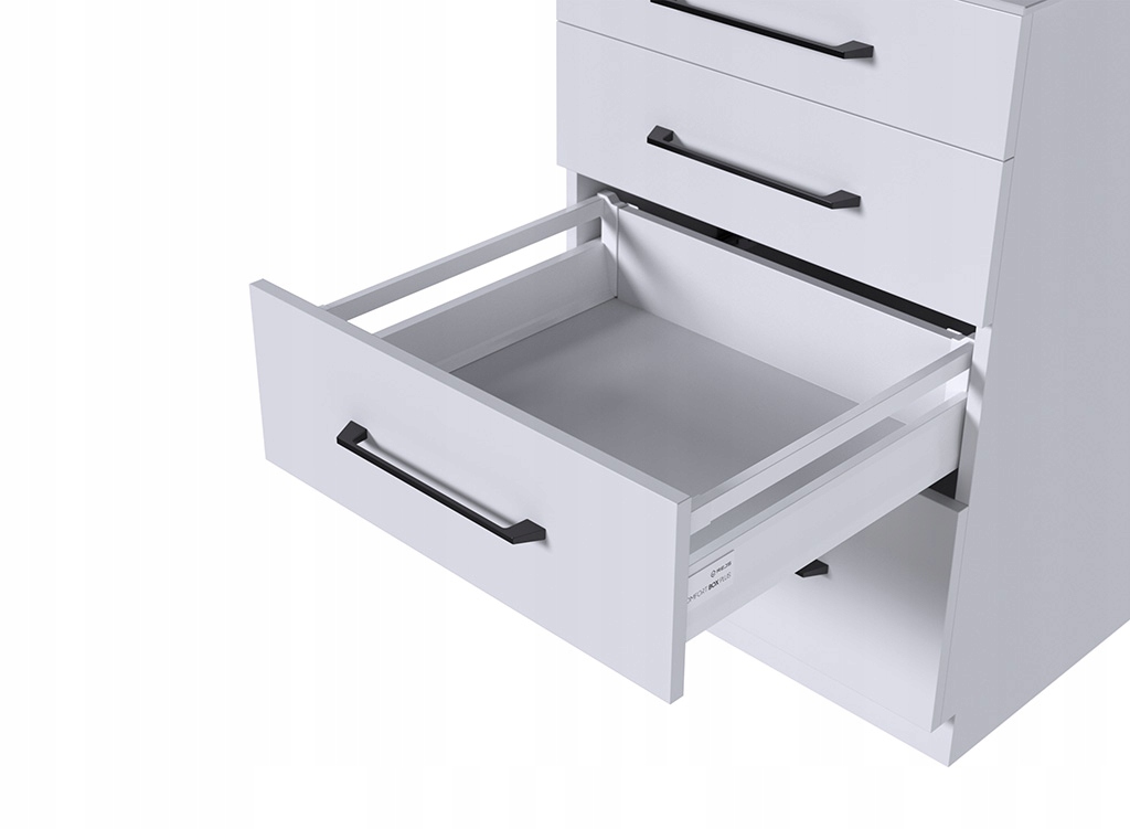 Šuplík Rejs Comfort Box Plus Bílá Střední H135 L550 MM 35 Kg S Tlumením Dovírání