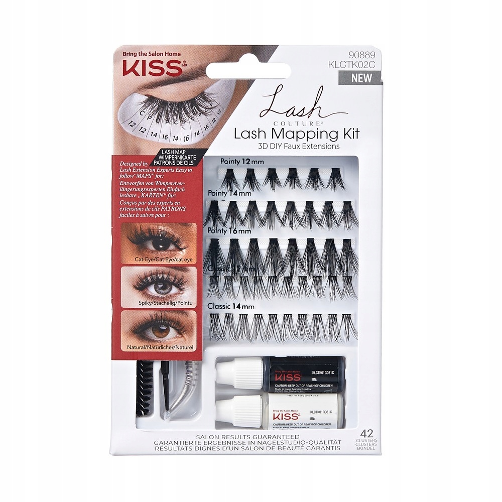 Kiss Lash Couture Trsy Umělých Řas 3D Lash Mapping Kit 1op.