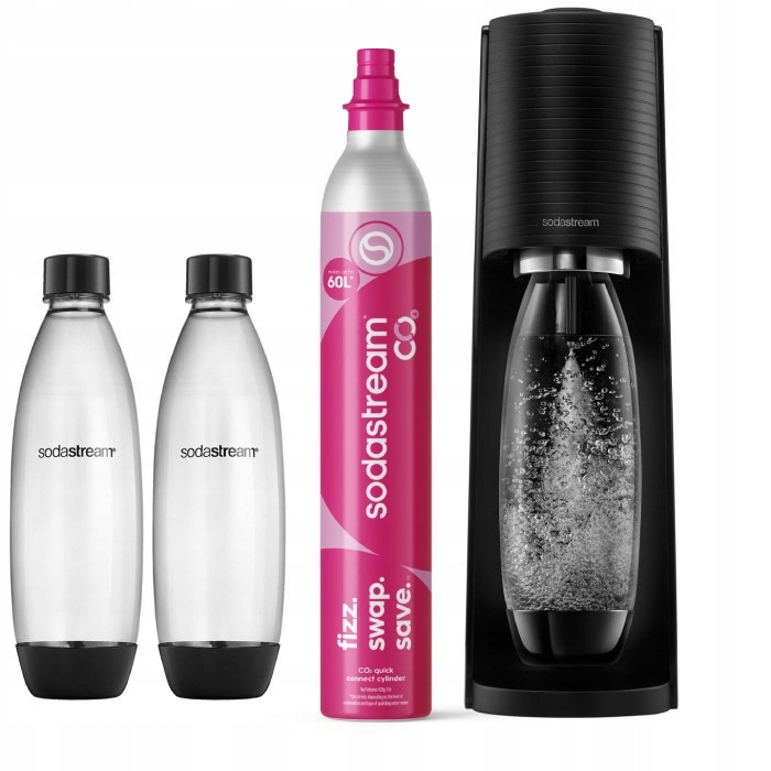 Výrobník Sody SodaStream Terra černý 2 lahve co2