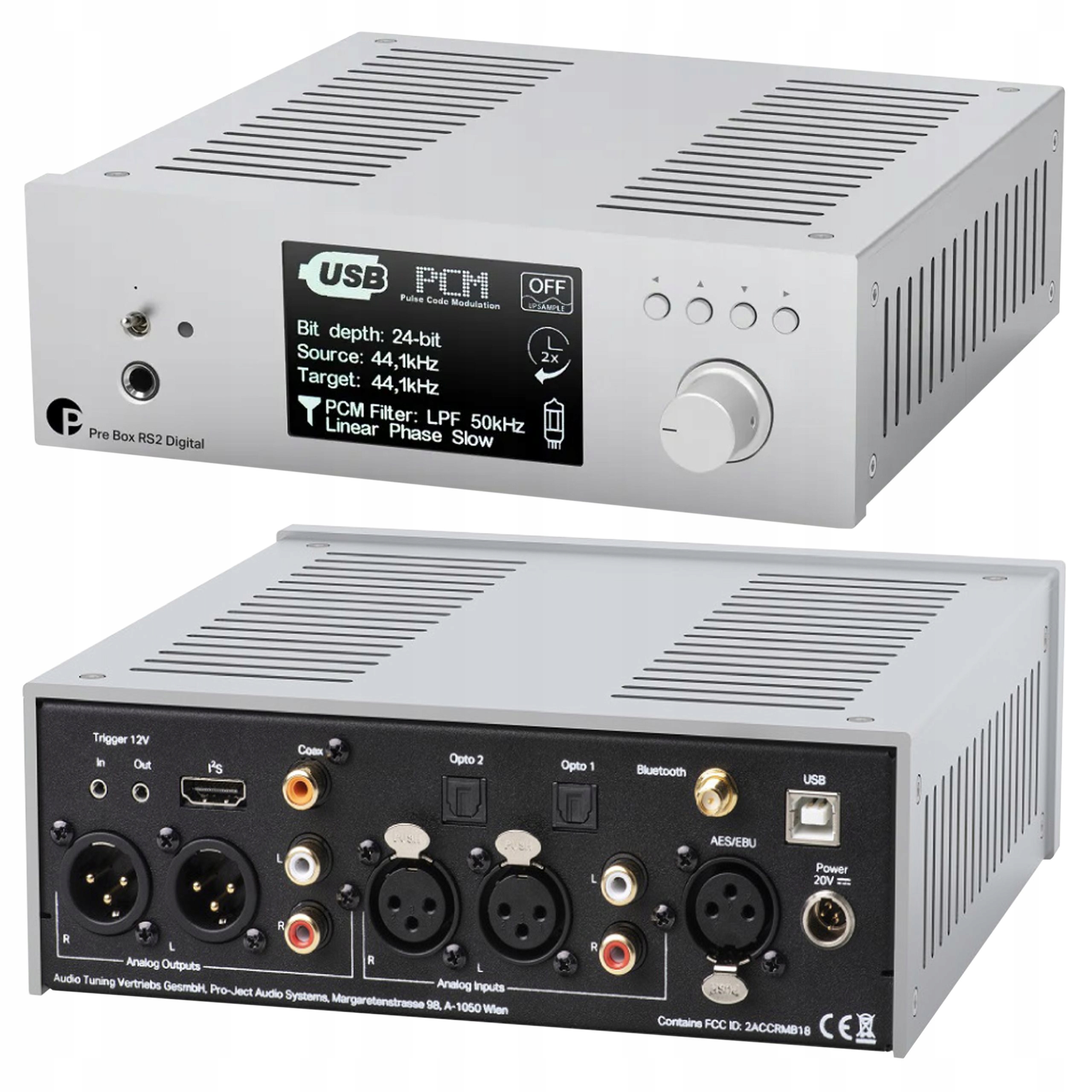 PRZEDWZMACNIACZ DAC PRO-JECT PRE BOX RS2 DIGITAL Kod producenta PJPREBOXRS2D-SLV