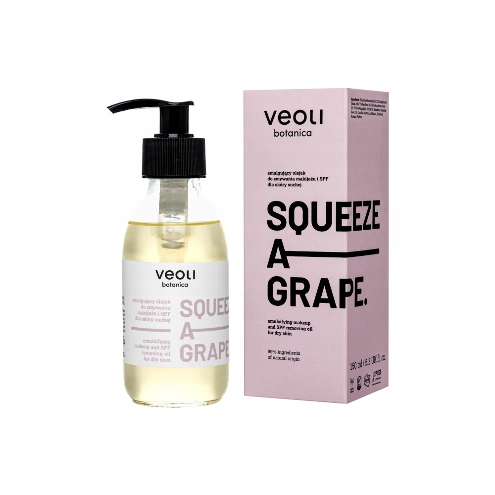 Squeeze a Grape emulgujący olejek do zmywania makijażu i SPF