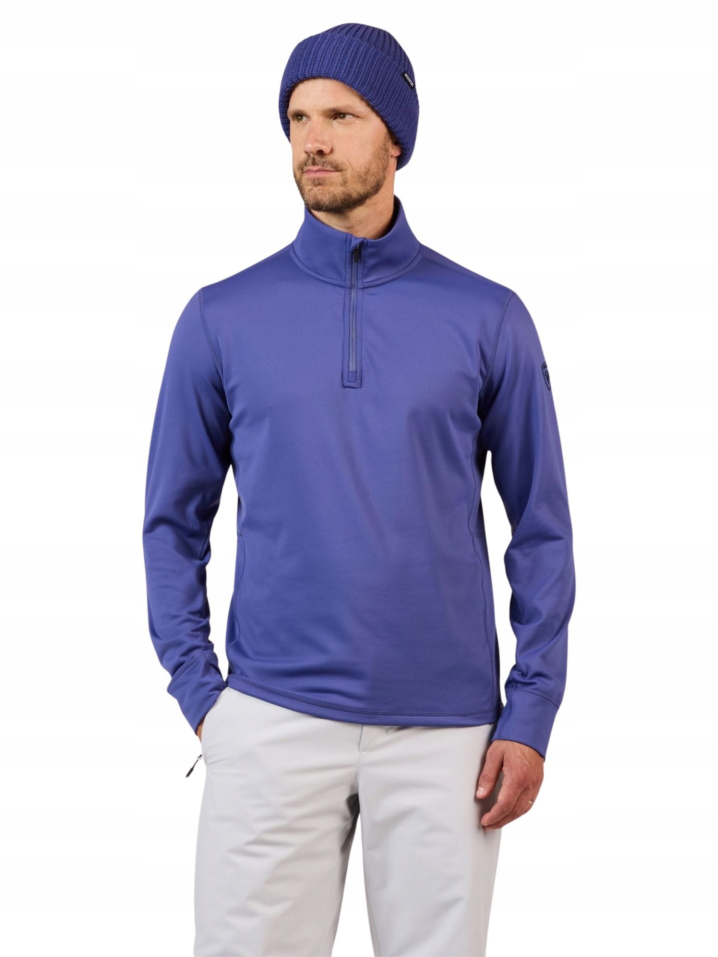 Pánská mikina Rossignol Stretch Half-Zip Mid Layer Future Blue XXL