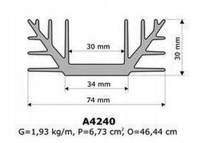 Radiator A4240/15cm K/W