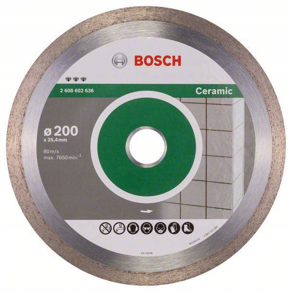 Diamantový kotouč gres keramika 200x25,40 mm Bosch